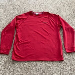 Columbia Long Sleeve Men’s Pullover XL - Red